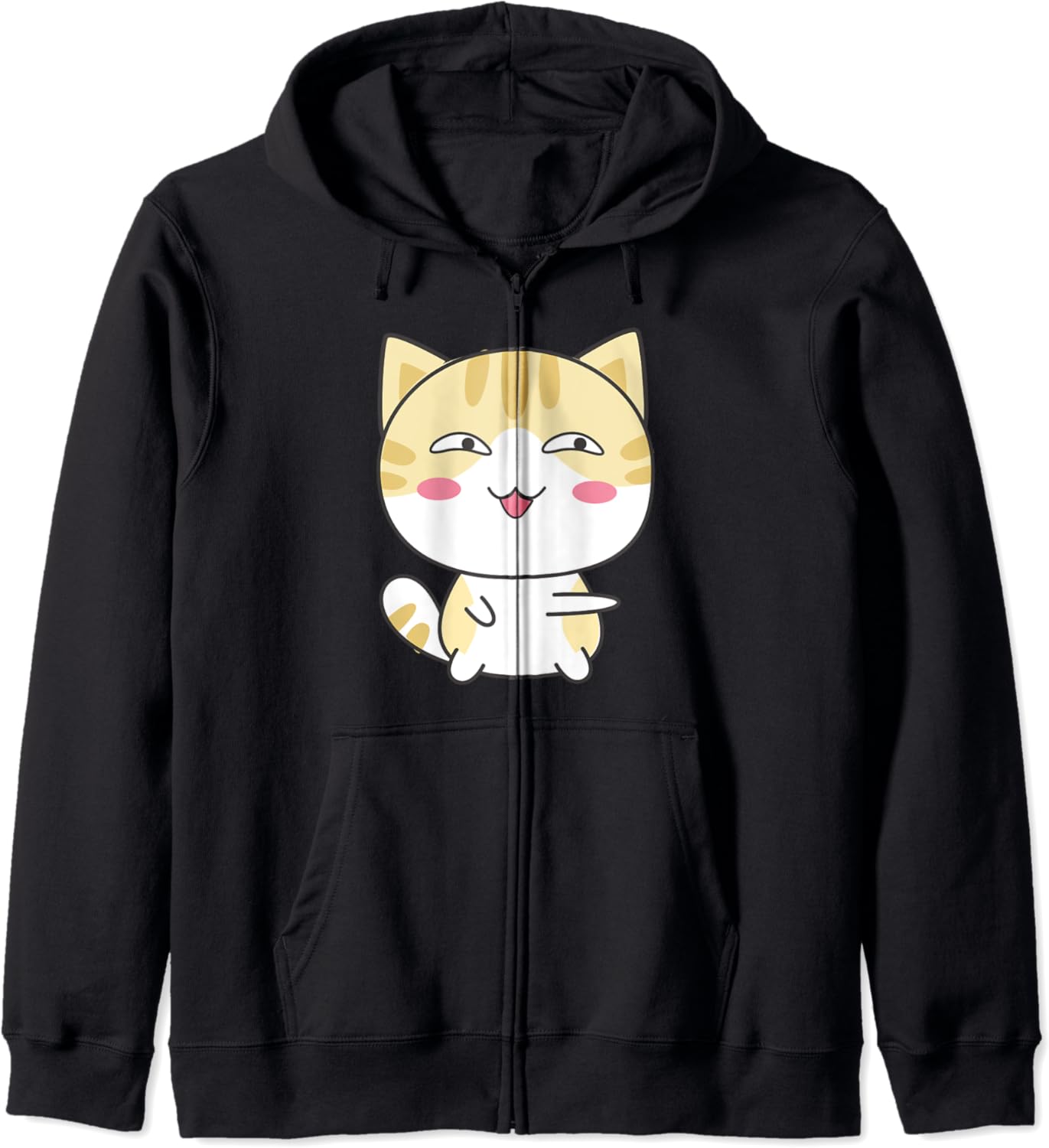 Kawaii Cat Gift Otaku Anime Gift Mocking Chibi Cat Zip